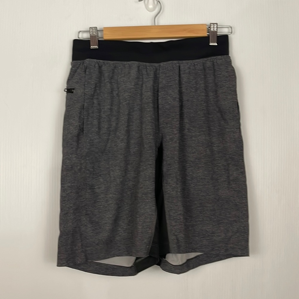 Lululemon Grey and Black Athletic Shorts